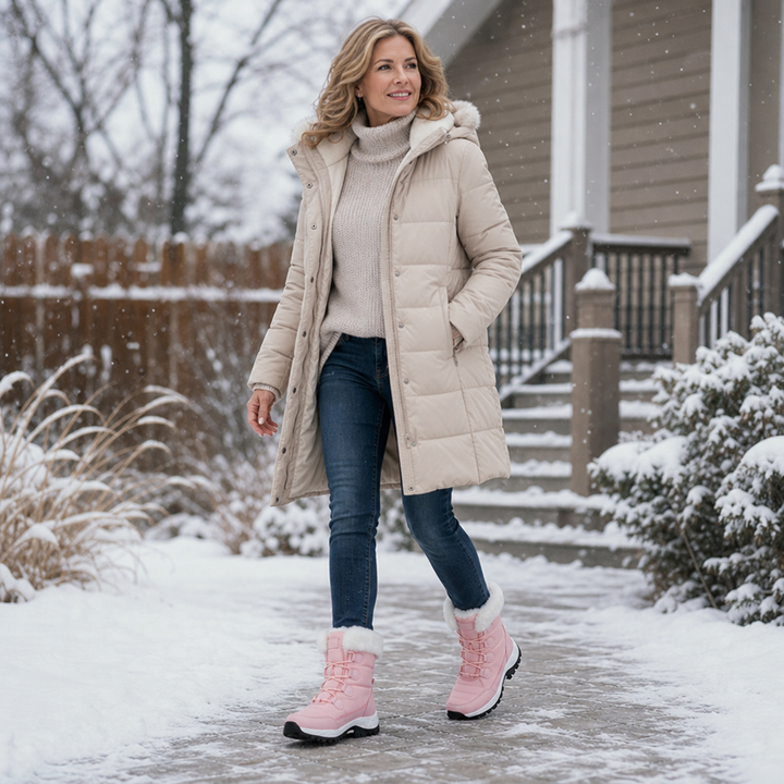 Cozywalk | Fleece-Lined Platform Snow Boots for Women – Non-Slip Winter Style