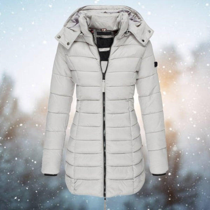 Katrina | Longline Hooded Puffer Coat for Women – Stylish Warmth
