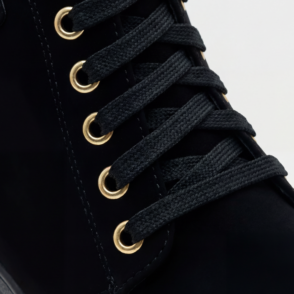 Strovia | Chunky Heel Ankle Boots with Fur Lining