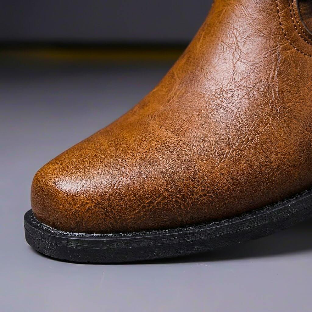 Bennett | Genuine-Leather Harness-Strap Ankle Boots - Image 3