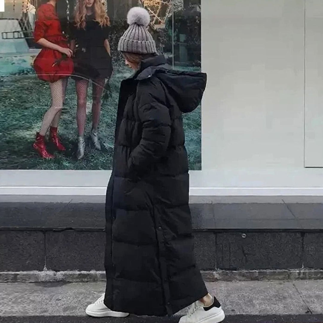 Valora | Maxi-Length Hooded Puffer Coat for Women