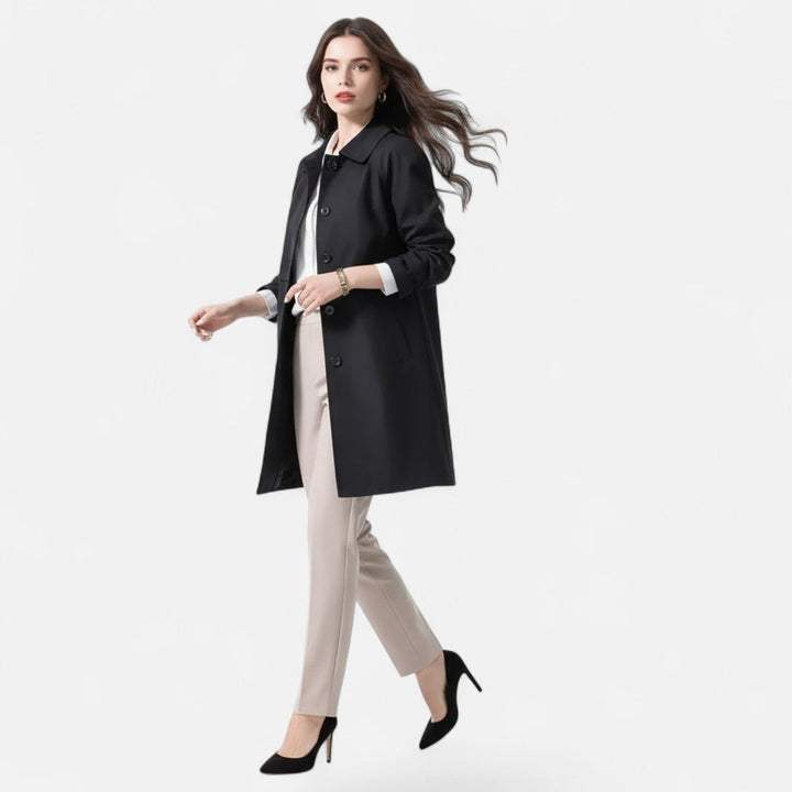 Giselle | Trench midi senza tempo in misto lana da donna