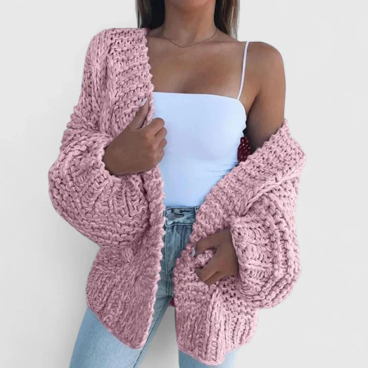 Solène | Chunky Knit Open Cardigan