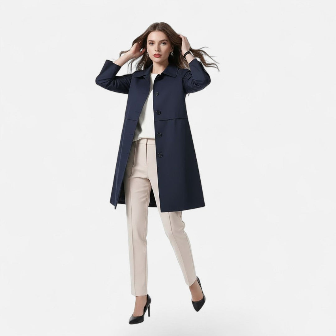 Giselle | Trench midi senza tempo in misto lana da donna