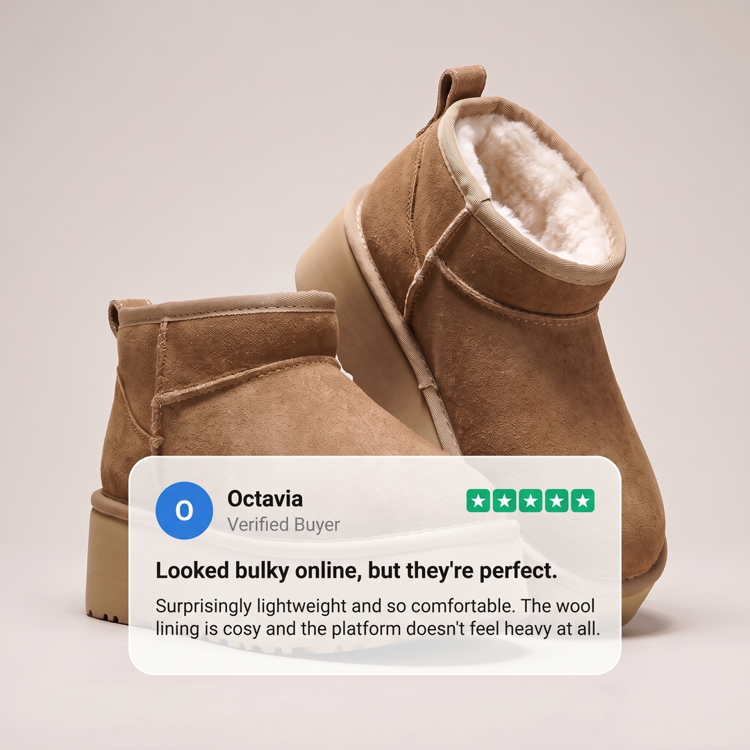 Vellara | Shearling Ankle Boots – Classic Cozy Style for Women