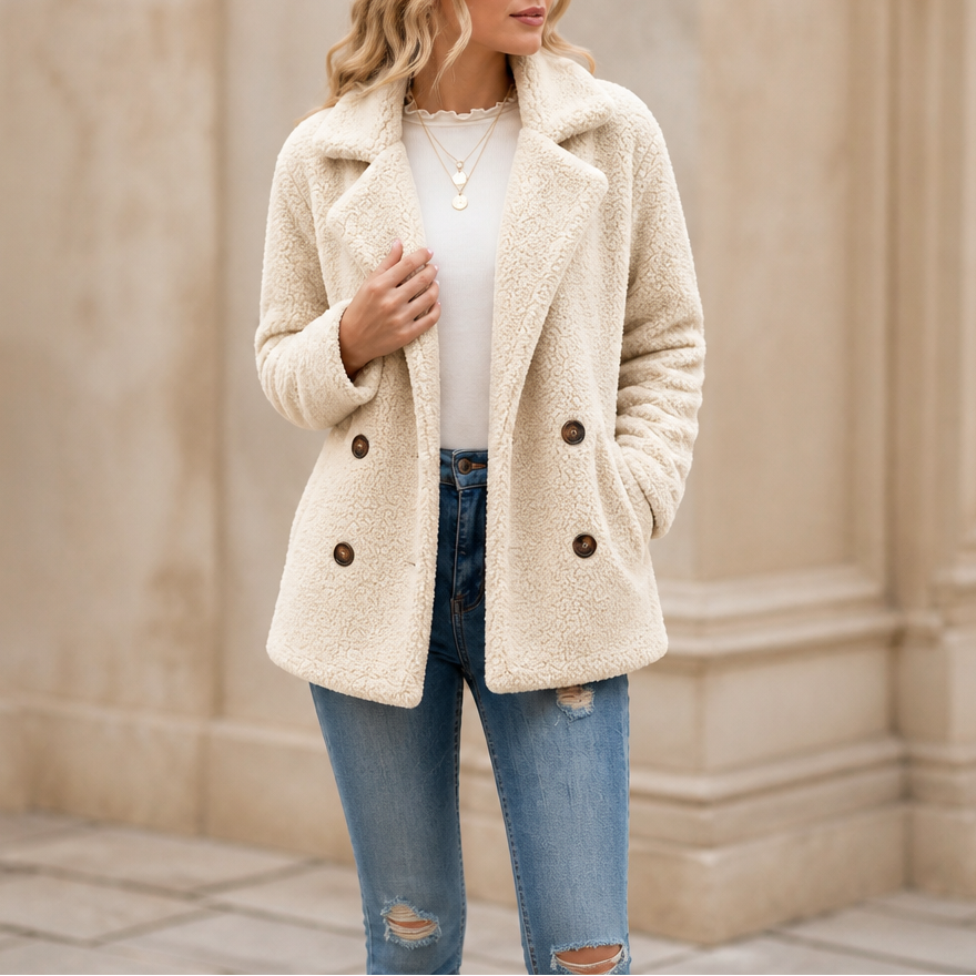 Cozelle | Teddy Fleece Winter Jacket – Chic & Warm Style