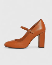 Celeste | Minimalistische Schuhe mit verstellbarem Riemen und Blockabsatz
