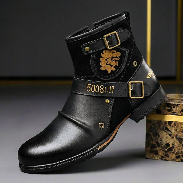 Grayson | Vintage style Leather Boots