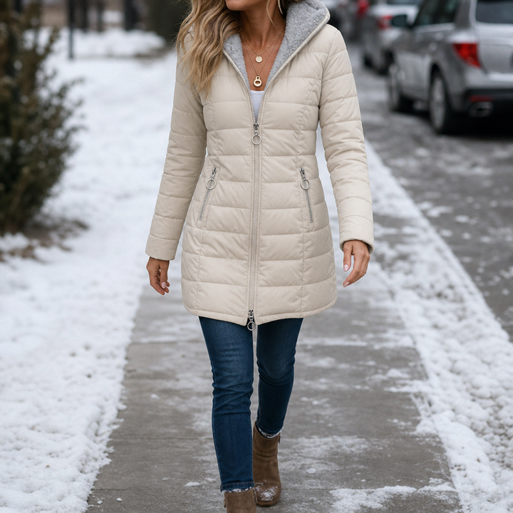 Wintervale | Plush-Lined Hooded Longline Puffer Coat
