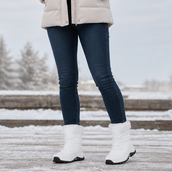 Cozywalk | Fleece-Lined Platform Snow Boots for Women – Non-Slip Winter Style