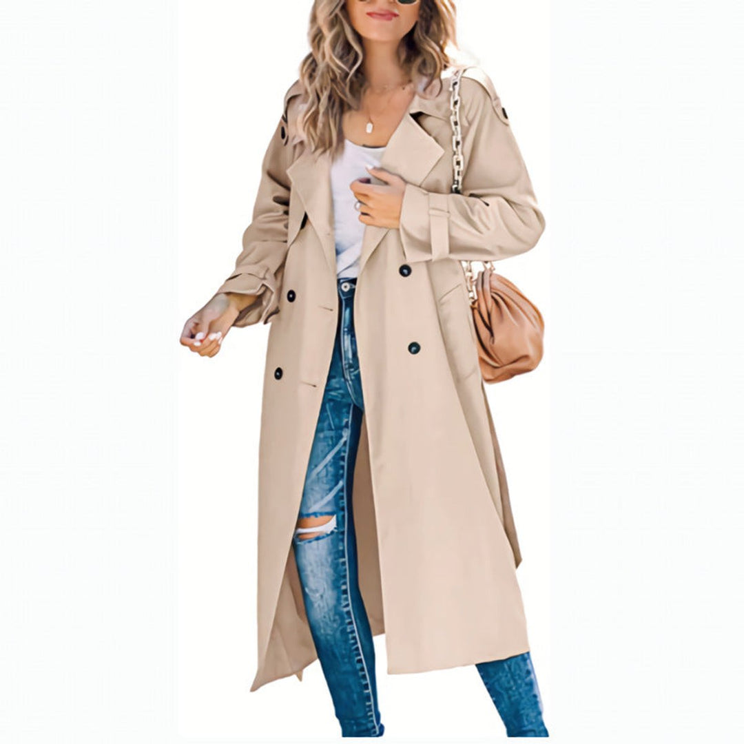 Astrid | Trench doppiopetto oversize ed elegante da donna