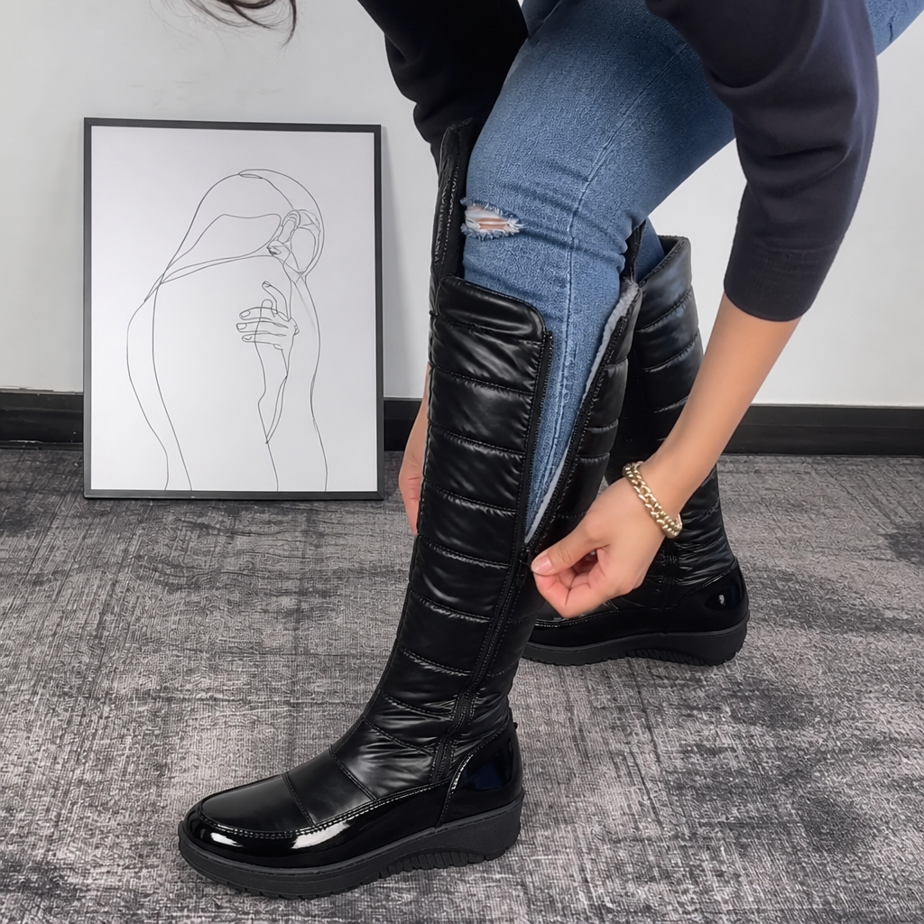 Wearbella | Plush-Lined Over-The-Knee Snow Boots for Women