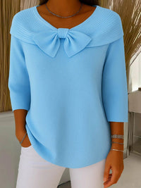 Claire | Maglione in maglia con dettaglio a fiocco