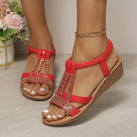 Estelle | Funkelnde elegante orthopädische Sandalen mit hohem Tragekomfort