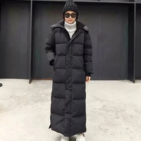 Zavella | Warm Maxi-Length Hooded Quilted Puffer Coat