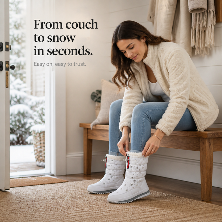 Frostelle | Snowflake-Print Winter Boots for Cozy Comfort