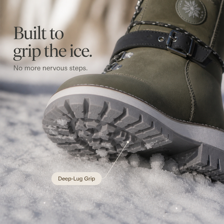 Snowlina | Knee-High Snow Boots – Adjustable Insulated Style