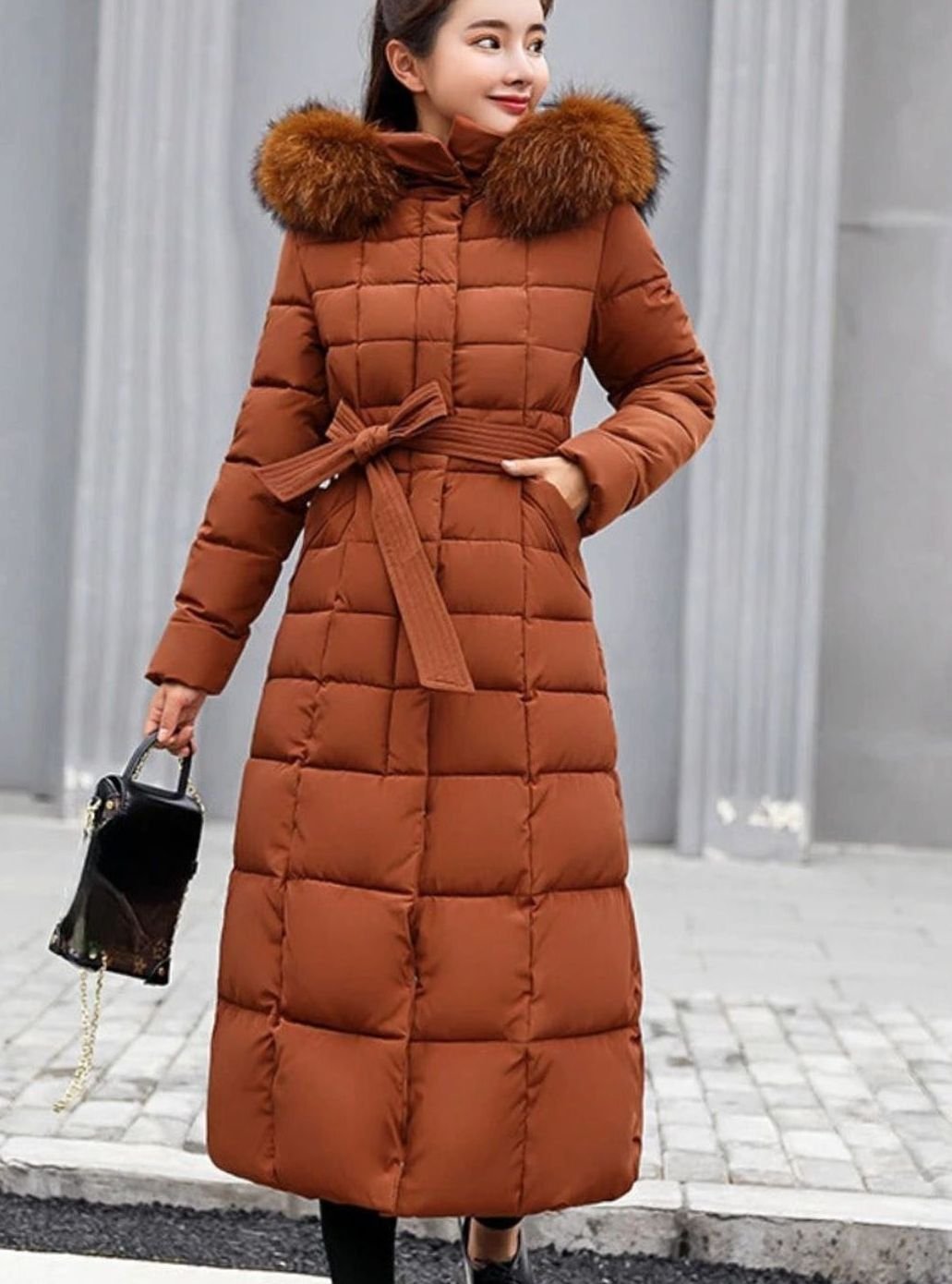 Pavella | Puffer Coat – Maxi Quilted Style for Women