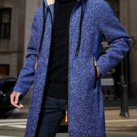 Jonas | Warmer Longline-Trenchcoat mit Kapuze