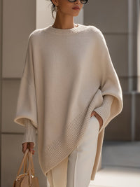 Ava | Chic Oversized Batwing Knitted Sweater