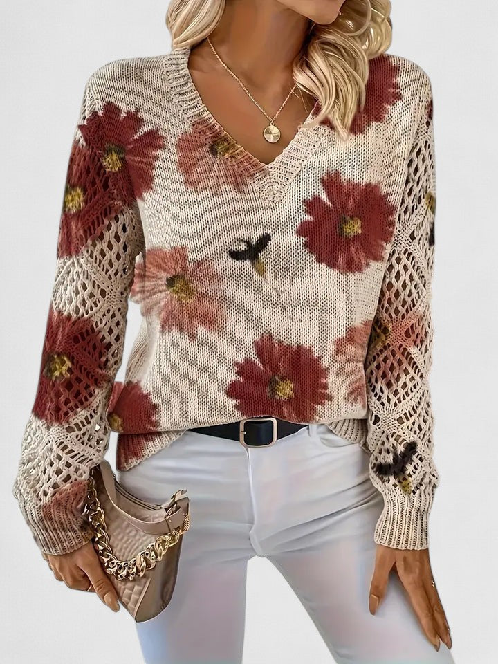 Corinne | Floral Knit Cardigan