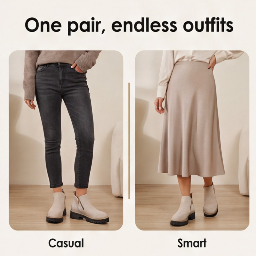 Stepara | Chelsea Boots – Stylish Side-Zip Design for Women