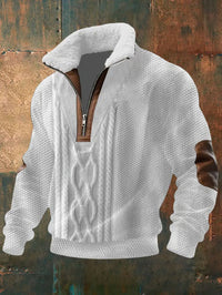 Bennett | High Collar Lined Knit Sweater