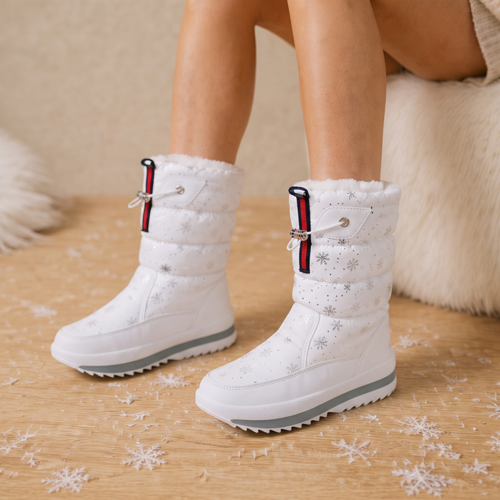 Frostelle | Snowflake-Print Winter Boots for Cozy Comfort
