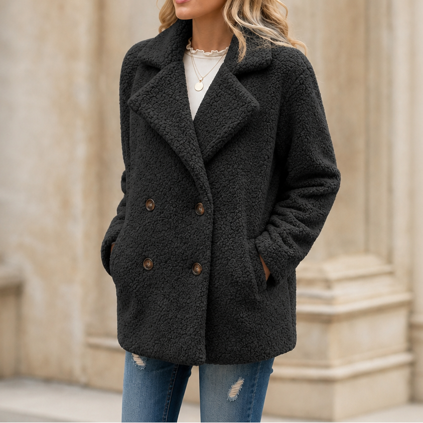Cozelle | Teddy Fleece Winter Jacket – Chic & Warm Style