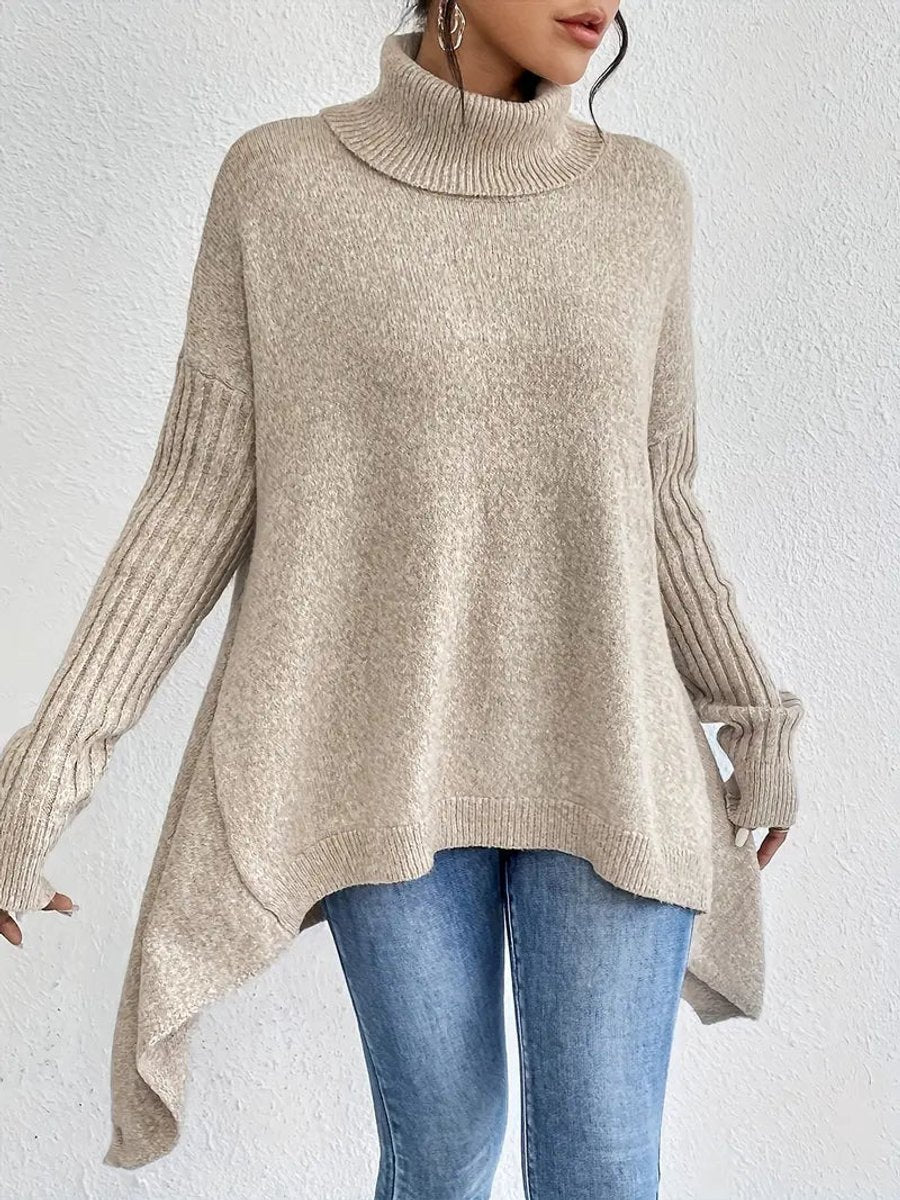 Greta | Oversized Turtleneck Sweater – Cozy Chic Look for Women