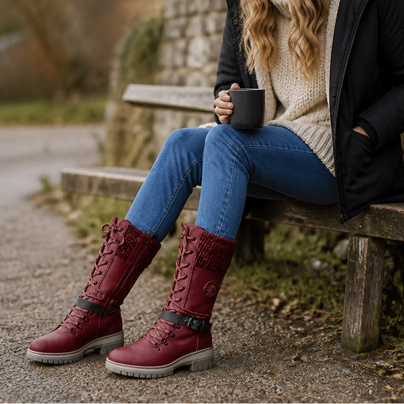 Cozette | Knit-Shaft Chelsea Boots – Comfortable Winter Style