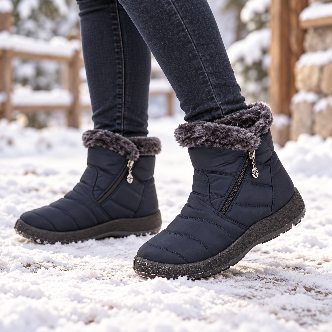 Lunavia | Ankle Boots – Plush-Lined Water-Repellent Style for Women