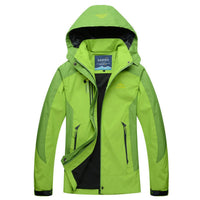 Maeve | Leichte zweifarbige Outdoor-Jacke mit Kapuze