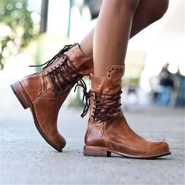 Novelle | Stivaletti western da donna rustici, con lacci