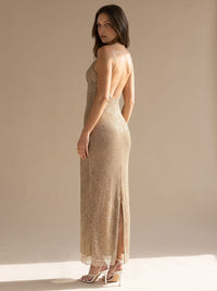 Clarissa | Glitter Bodycon Maxi Party Dress