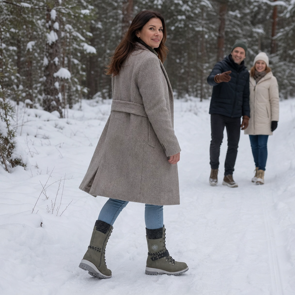 Snowlina | Knee-High Snow Boots – Adjustable Insulated Style