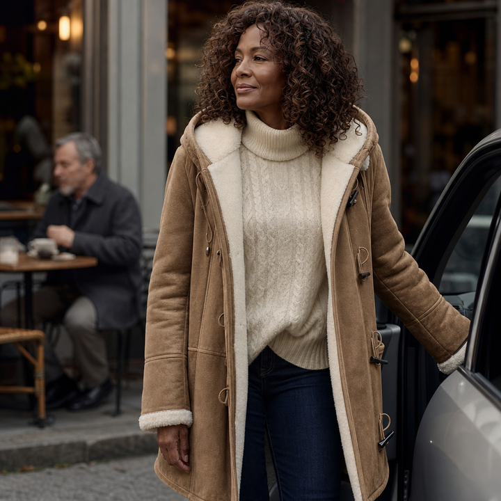 Wintlace | Hooded Duffle Coat – Slim Structured Winter Warmth
