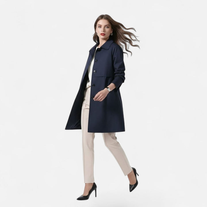 Giselle | Trench midi senza tempo in misto lana da donna