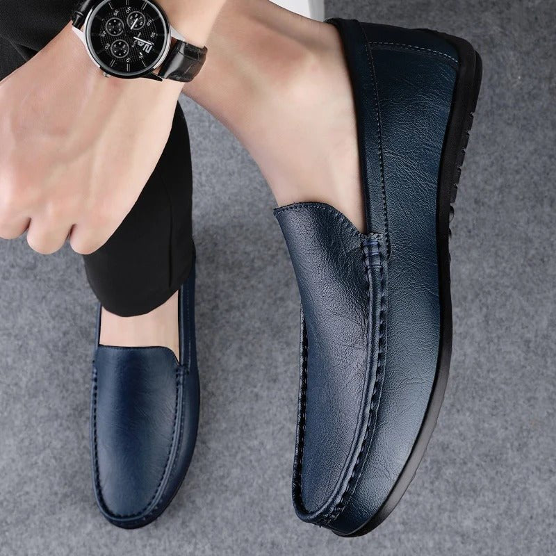 Alessio | Men's Slip-On Breathable Leather Loafers