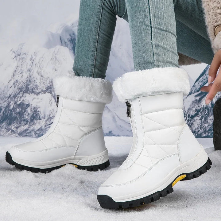 Snowlina | Plush-Lined Snow Boots – Mid-Calf Style for Women