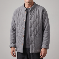 Graham | Lightweight Padded Button-Front Quilted Jacket
