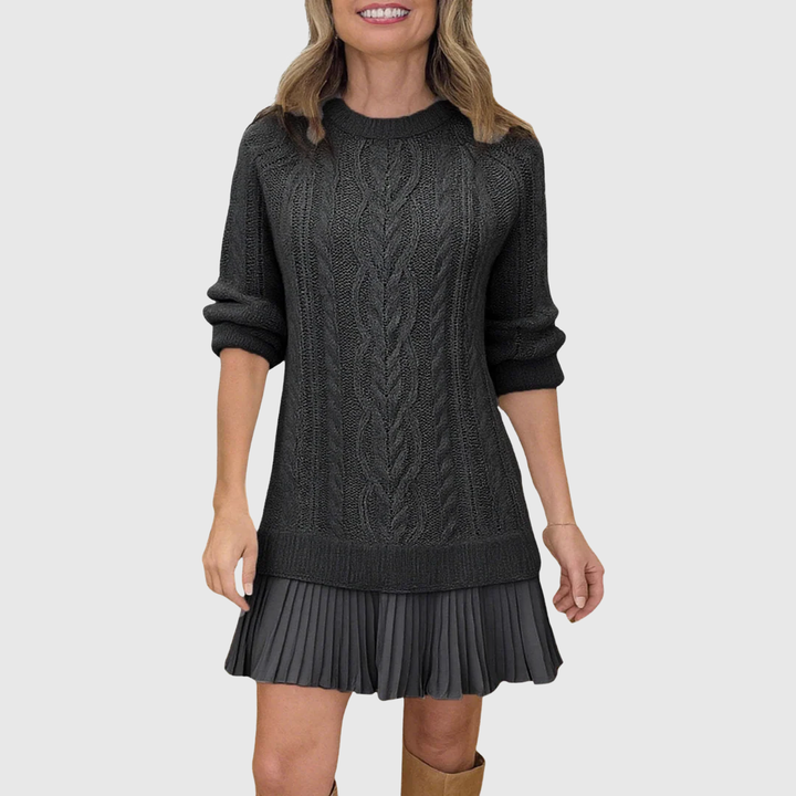 Celeste | Strickkleid mit Zopfmuster