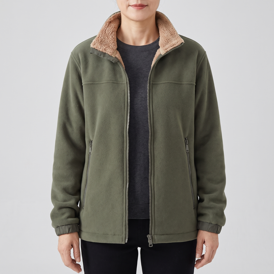 Zerano | Fleece Jacket – Lightweight Stand-Up Collar for Comfort