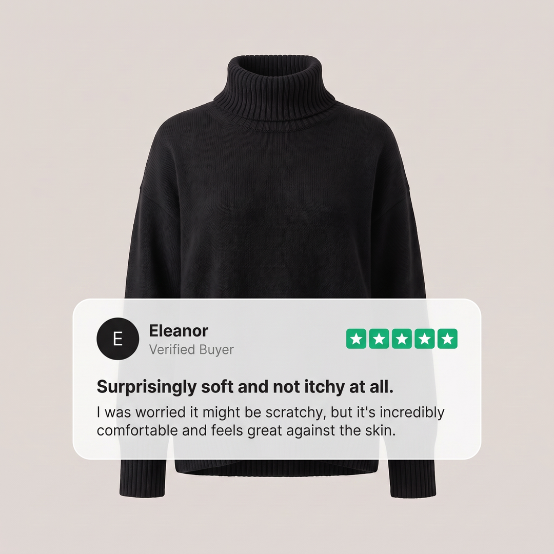 Alda | Cashmere Turtleneck Sweater – Luxuriously Soft Style