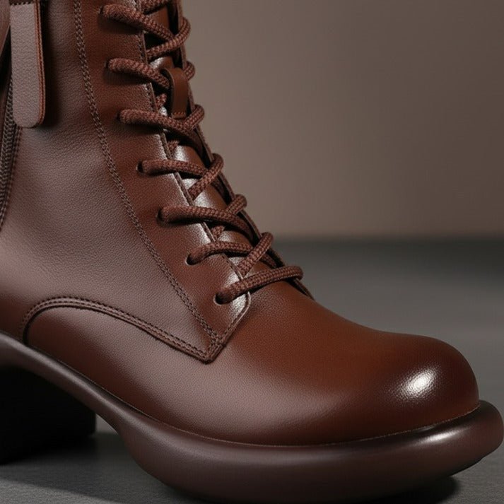 Vintara | Vintage Ankle Boots – Warm Fleece Lined Style for Women