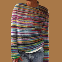 Rosalie | Colorful Striped Chunky-Knit Sweater