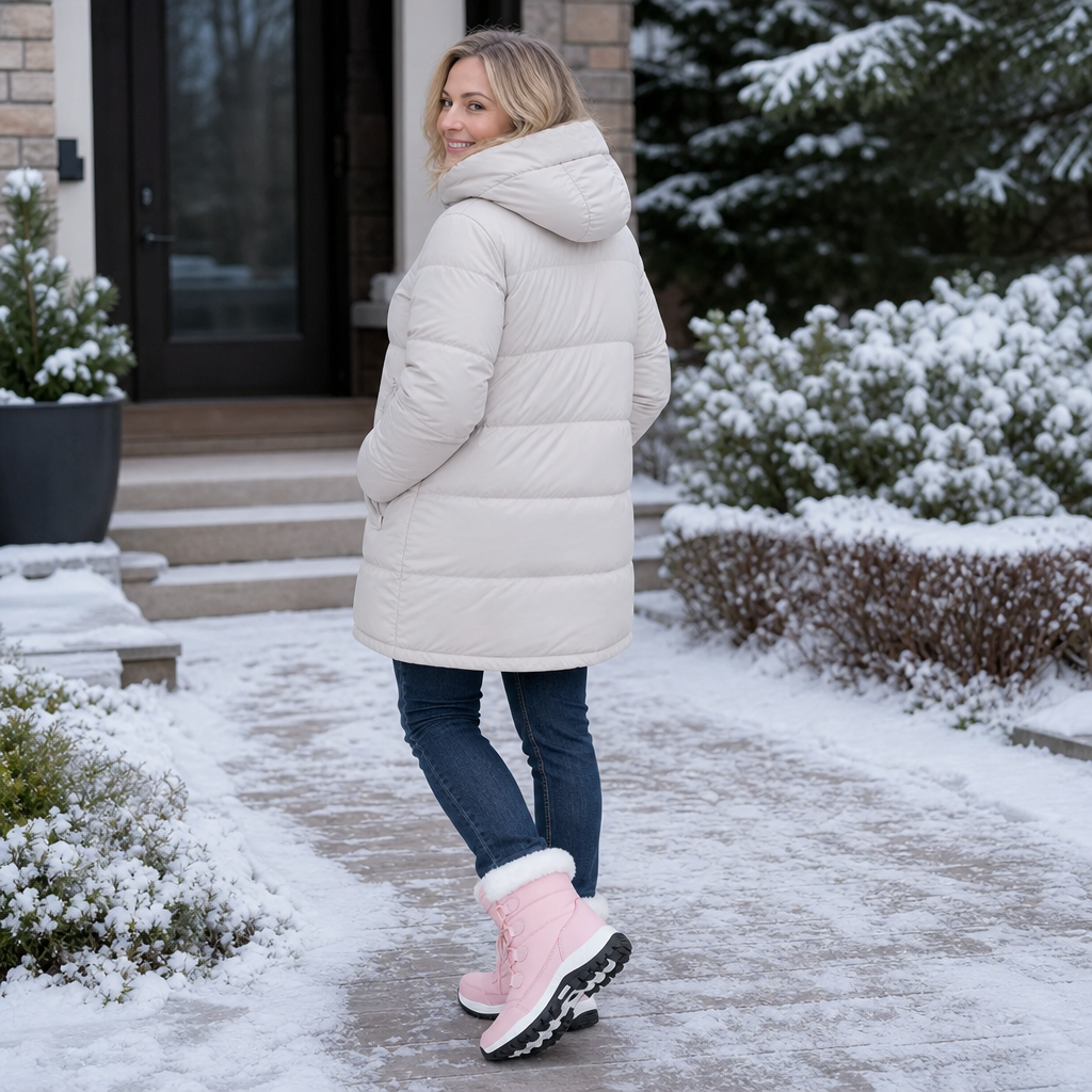 Cozywalk | Fleece-Lined Platform Snow Boots for Women – Non-Slip Winter Style