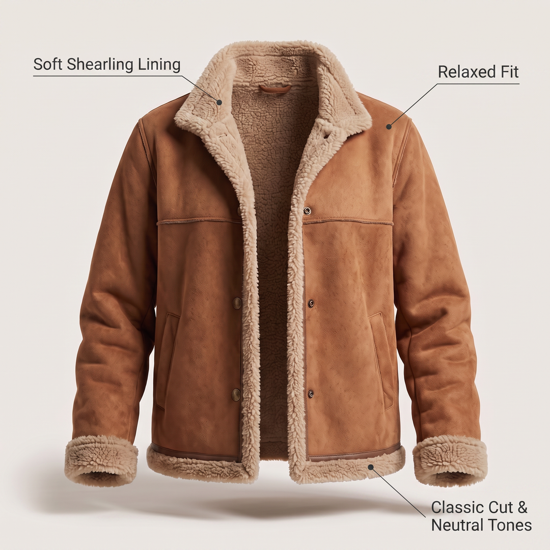 Ruba | Shearling-Lined Jacket – Timeless Cozy Style for Women
