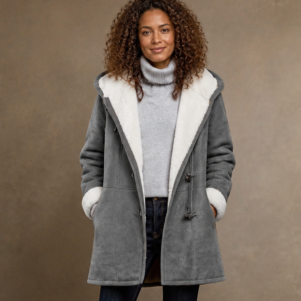 Wintlace | Hooded Duffle Coat – Slim Structured Winter Warmth