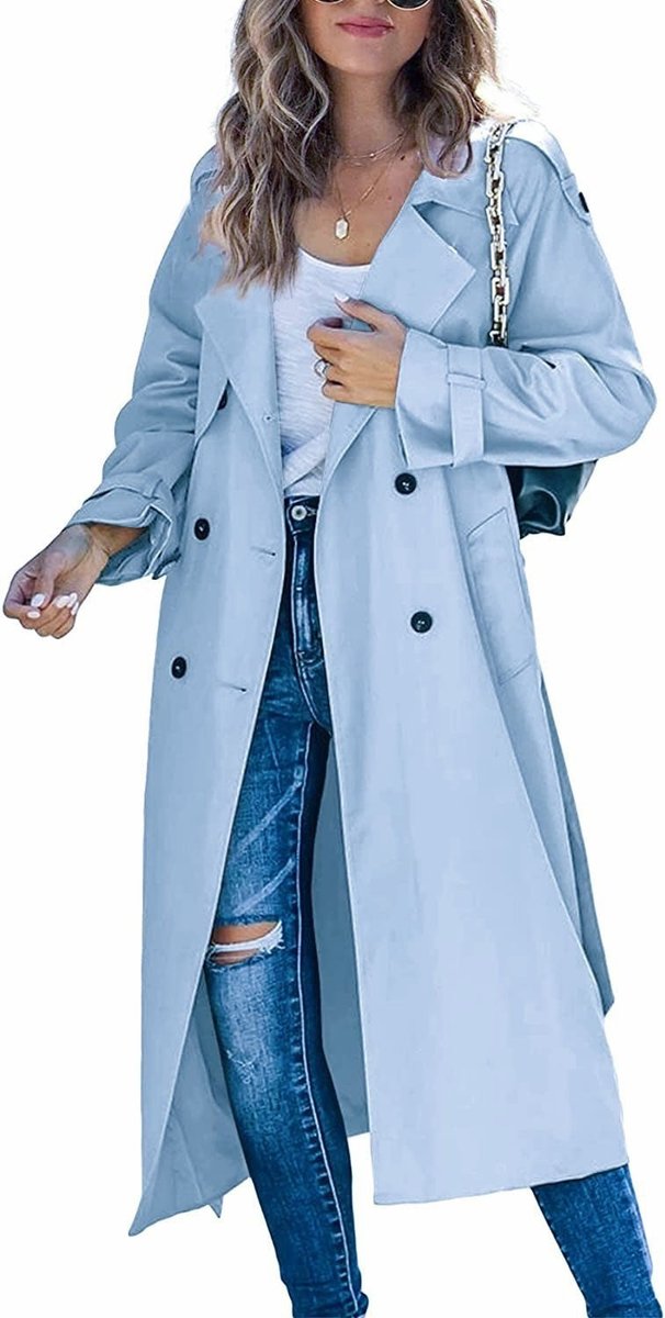 Astrid | Trench doppiopetto oversize ed elegante da donna
